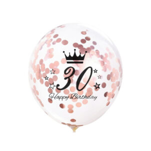 Balony z konfetti-30th birthday