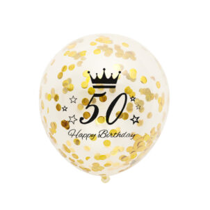 Balony z konfetti-50th birthday