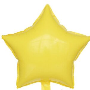 Balon foliowy gwiazda 18 cali Pastelowy Żółty 50szt