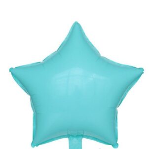 Balon foliowy gwiazda 18 cali Pastelowy Niebieski Morski 50szt