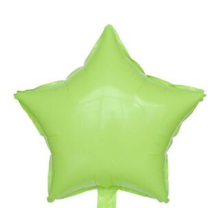 Balon foliowy gwiazda 18 cali Limonka 50szt