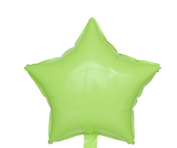 Balon foliowy gwiazda 18 cali Limonka 50szt