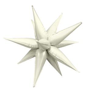 Balon foliowy Gwiazda 3D kremowy 26cali 70cm