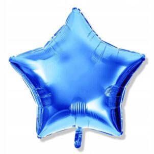 Balon foliowy gwiazda 18 cali 45 cm niebieska