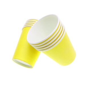 Kubeczki papierowe żółte 6szt