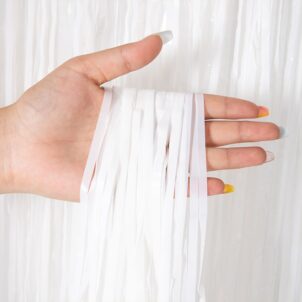 Kurtyna imprezowa biała 100x200cm