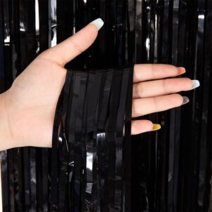 Kurtyna imprezowa czarna 100x200cm