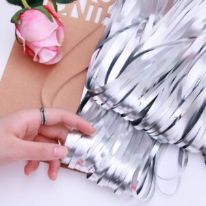 Kurtyna imprezowa matowy srebrny 100x200cm