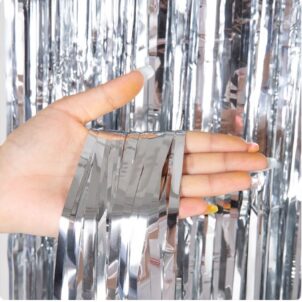 Kurtyna imprezowa srebrna 100x200cm