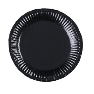 Talerzyki papierowe czarne 7cali 6szt