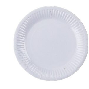 Talerzyki papierowe białe 7cali 6szt