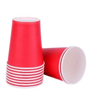 Kubeczki papierowe czerwone 6szt