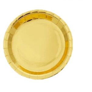 Talerzyki papierowe złote 9cali 6szt