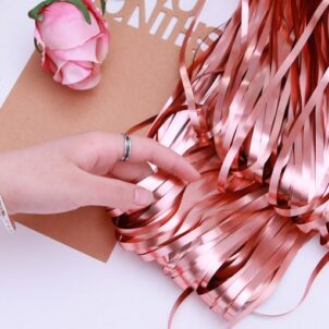 Kurtyna imprezowa matowy rose gold 100x200cm