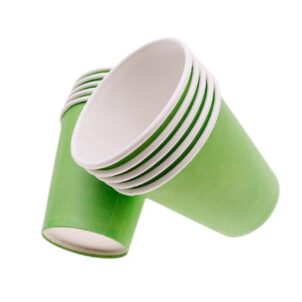 Kubeczki papierowe zielone 6szt