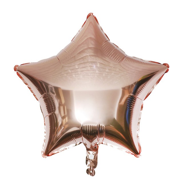 Balon foliowy gwiazda 18 cali 45 cm Rose Gold