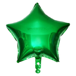 Balon foliowy gwiazda 18 cali Zielony 50 szt