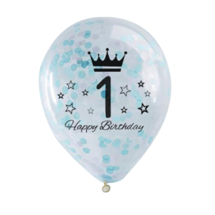 Balony z konfetti-1th birthday