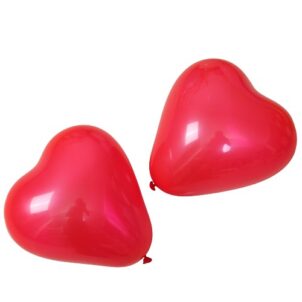 Balon lateksowy serce czerwone 50szt 10cali