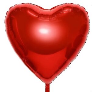 Balon foliowy serce 18 cali czerwone 50szt