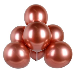 Balon lateksowy 100szt Rose Gold chrom 12 cali, 25cm
