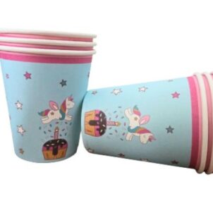 Kubeczki papierowe Jednorożec Unicorn 6szt