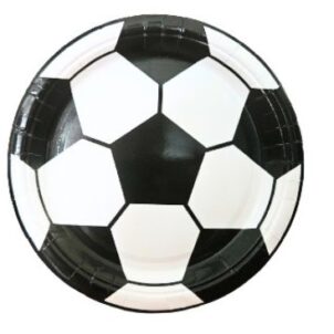Talerzyki papierowe piłka nożna 7cali 6szt