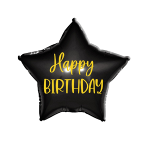 Balon foliowy gwiazda 18 cali 45 cm Happy Birthday