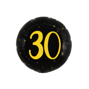 Balon foliowy okrągły 18cali 45 cm, 30 urodziny