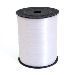 Wstążka plastikowa biała matowa 225m