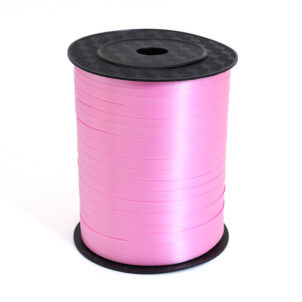 Wstążka plastikowa różowa matowa 225m