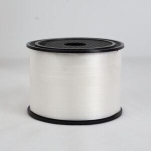 Wstążka  biała matowa 90m