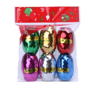 Wstążka plastikowa błyszcząca mix kolor 10m, 6szt