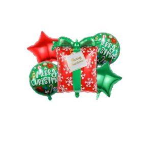Balon foliowy Merry Christams Święta Prezent 5szt