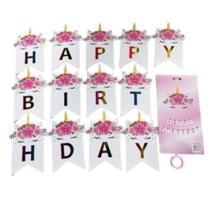 Baner Happy Birthday Jednorożec
