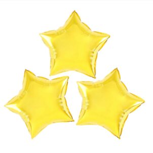 Balon foliowy gwiazda złota 10 cali, 3szt