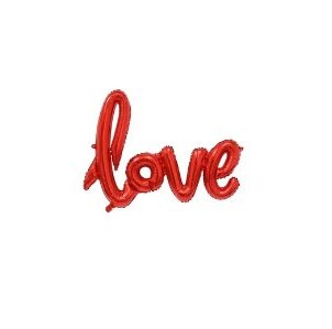 Balon foliowy Love 102x65cm czerwony