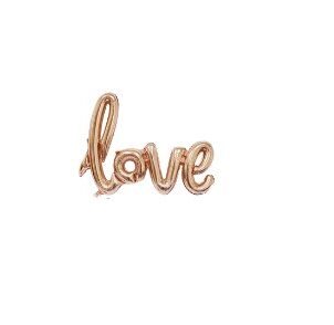 Balon foliowy Love 102x65cm Rose Gold