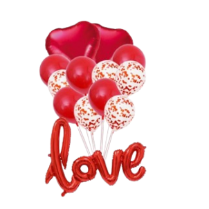 Girlanda balononowa zestaw balonów Walentynki Love 13szt