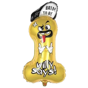 Balon foliowy Penis Wieczór Panieński 45x90cm