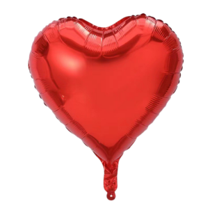 Balon foliowy serce 18 cali czerwone 1szt