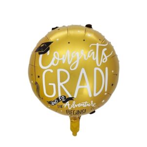 Balon foliowy okrągły 18cali 45 cm, Gratulacje Congrats