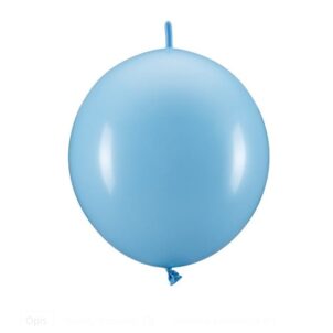 Balon lateksowy z łącznikiem 100szt pastelowy niebieski 10 cali