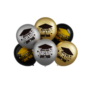 Balon lateksowy zestaw Grad, 12 cali 6szt gratulacje