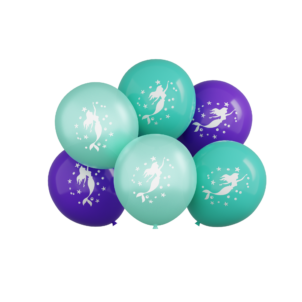 Balon lateksowy zestaw syrenka, 12 cali 6szt