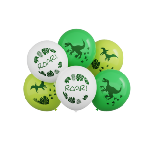 Balon lateksowy zestaw Dino, 12 cali 6szt