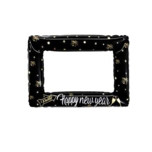 Balon foliowy Ramka do zdjęć Happy New Year 101x86cm