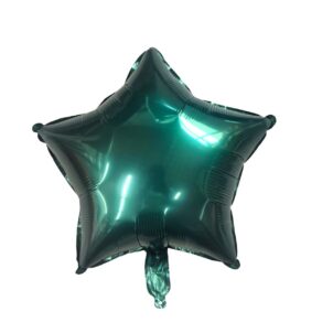Balon foliowy gwiazda 18 cali butelkowa zieleń, 50szt 45 cm