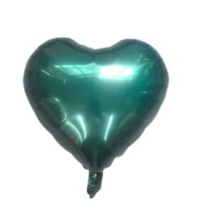 Balon foliowy serce 18 cali 45 cm butelkowa zieleń 50szt