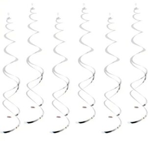 Świderek girlanda 70cm srebrny 6szt